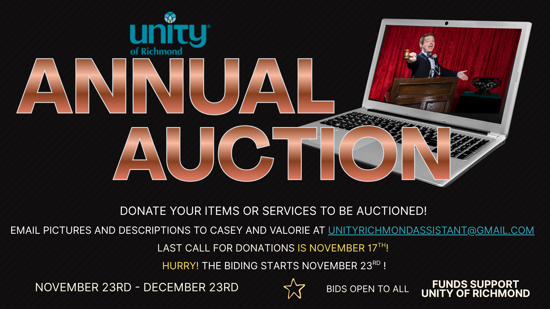 Auction Call for donations