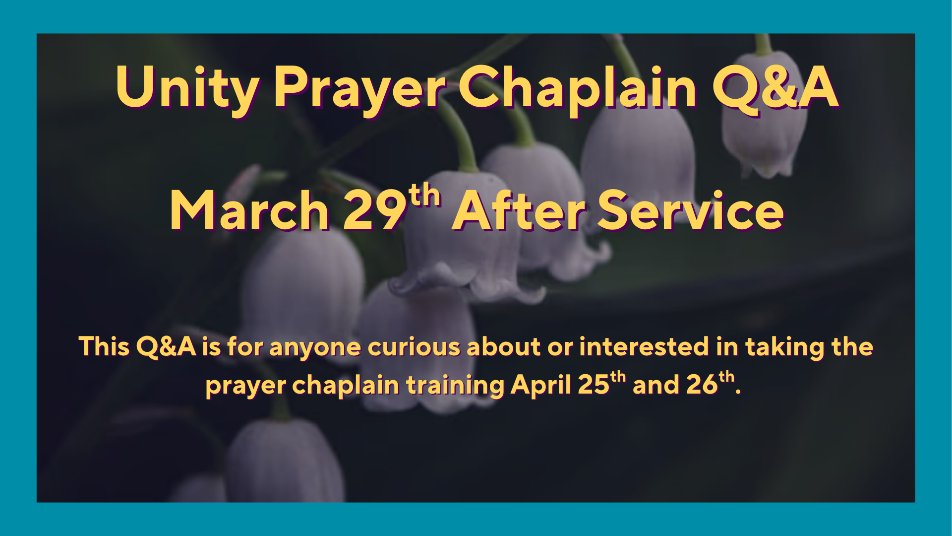 Unity Prayer Class